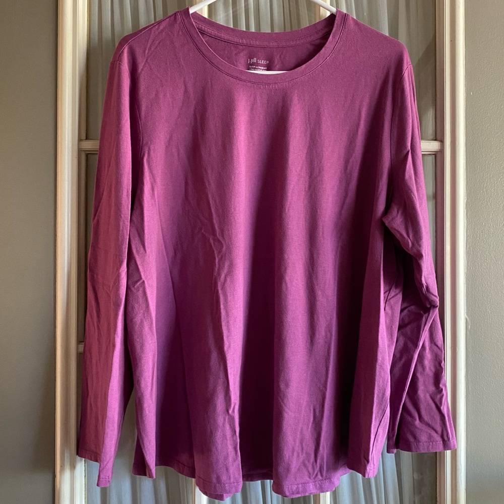 J. Jill sleep fuschia ultra soft long sleeve top